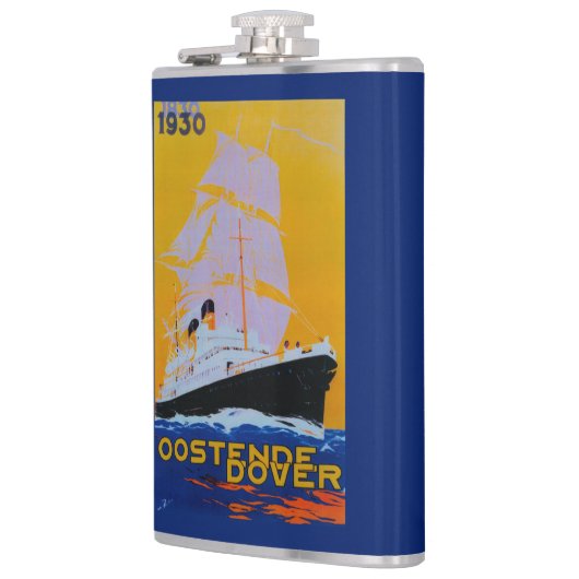 Oostende Dover  PosterEurope Heupfles (Links)