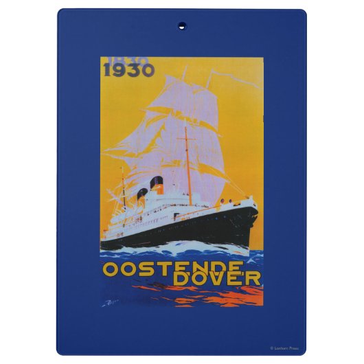 Oostende Dover  PosterEurope Klembord (Achterkant)