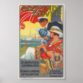 Oostende Dover Vintage Poster 1920 (Voorkant)