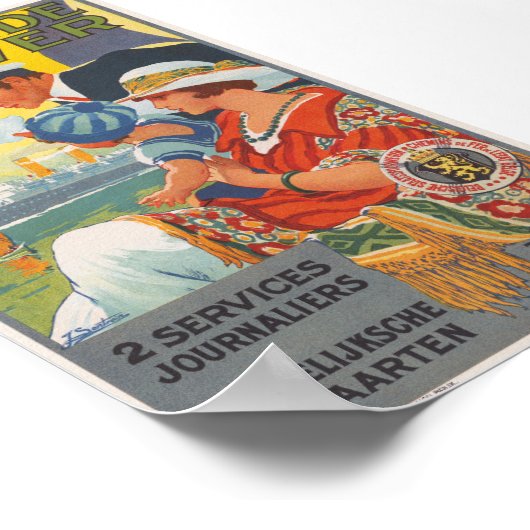 Oostende Dover Vintage Poster 1920 (Hoek)