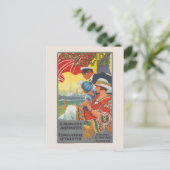 Oostende Dover Vintage Poster 1920 Briefkaart (Staand voorkant)