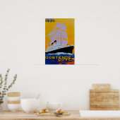 Oostende Dover Vintage PosterEurope Poster (Keuken)