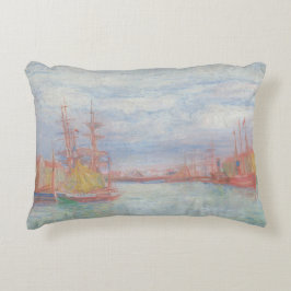 Oostende Harbour van James Ensor (1900) Accent Kussen