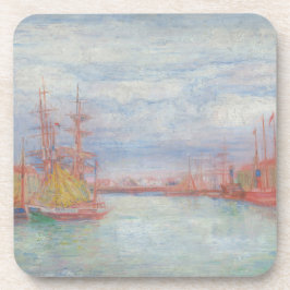 Oostende Harbour van James Ensor (1900) Bier Onderzetter
