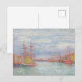 Oostende Harbour van James Ensor (1900) Briefkaart (Voorkant / Achterkant)