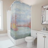 Oostende Harbour van James Ensor (1900) Douchegordijn (In situ)