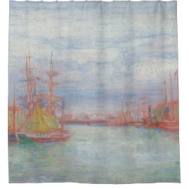 Oostende Harbour van James Ensor (1900) Douchegordijn