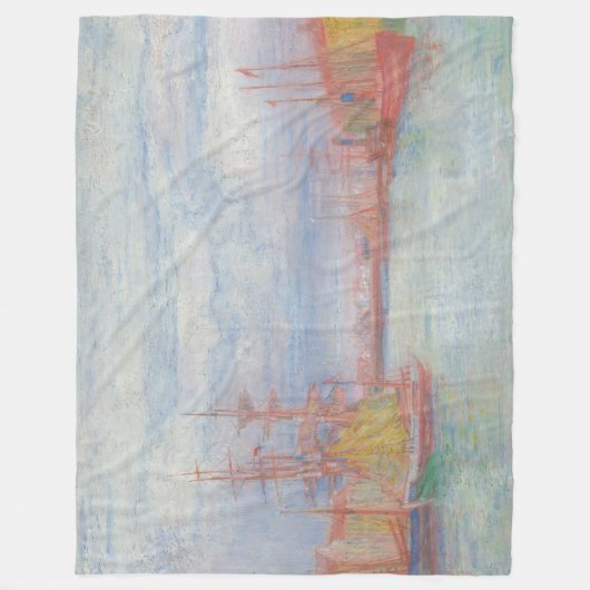 Oostende Harbour van James Ensor (1900) Fleece Deken (Voorkant)