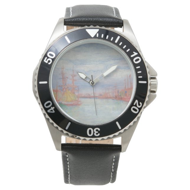 Oostende Harbour van James Ensor (1900) Horloge (Voorkant)