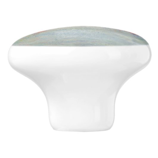 Oostende Harbour van James Ensor (1900) Keramische Knop (Zijkant)