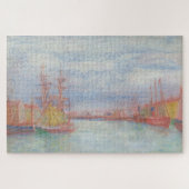 Oostende Harbour van James Ensor (1900) Legpuzzel (Horizontaal)