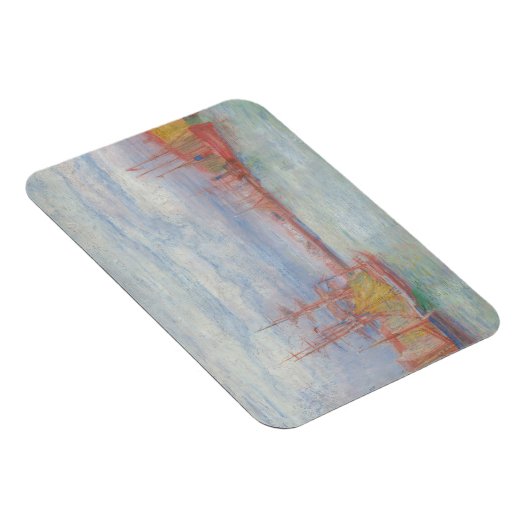 Oostende Harbour van James Ensor (1900) Magneet (Rechterzijde)