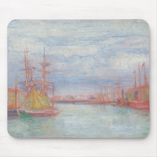 Oostende Harbour van James Ensor (1900) Muismat (Voorkant)