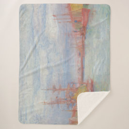 Oostende Harbour van James Ensor (1900) Sherpa Deken