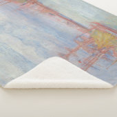 Oostende Harbour van James Ensor (1900) Sherpa Deken (3/4)