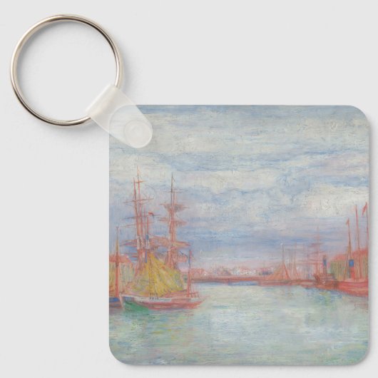 Oostende Harbour van James Ensor (1900) Sleutelhanger (Voorkant)