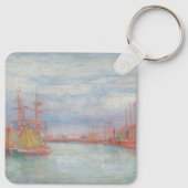 Oostende Harbour van James Ensor (1900) Sleutelhanger (Achterkant)