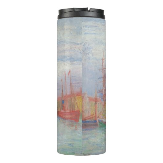 Oostende Harbour van James Ensor (1900) Thermosbeker (Achterkant)