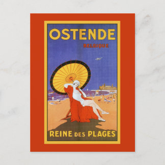 Oostende koningin van stranden van 1920: schoonhei briefkaart