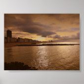 oostende zonsondergang poster (Voorkant)