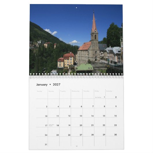 Oostenrijk 2012 kalender (Jan 2027)