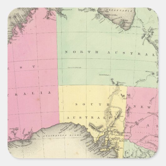 Oostenrijk 3 vierkante sticker (Voorkant)