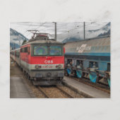Oostenrijk. 608 - 7 passen ÖBB 1142 langs Briefkaart (Voorkant)