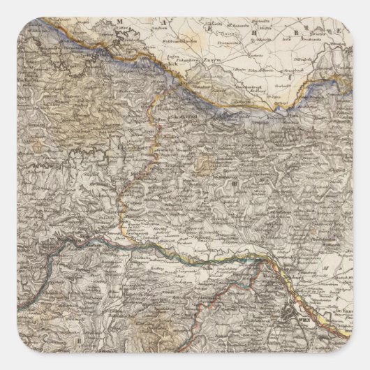 Oostenrijk 8 vierkante sticker (Voorkant)