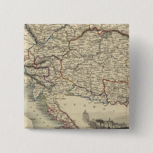 Oostenrijk 9 vierkante button 5,1 cm (Voorkant)