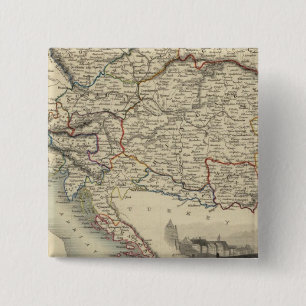 Oostenrijk 9 vierkante button 5,1 cm