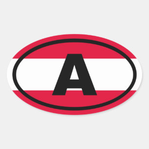 Oostenrijk - A - Europees Ovale Sticker