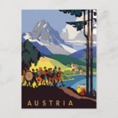  Oostenrijk Alps Travel Briefkaart (Voorkant)