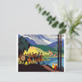  Oostenrijk Alps Travel Briefkaart (Staand voorkant)