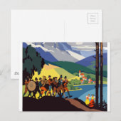  Oostenrijk Alps Travel Briefkaart (Voorkant / Achterkant)