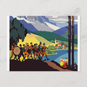 Oostenrijk Alps Travel Briefkaart