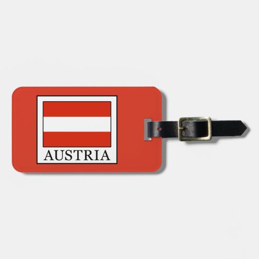 Oostenrijk Bagagelabel (Voorkant horizontaal)