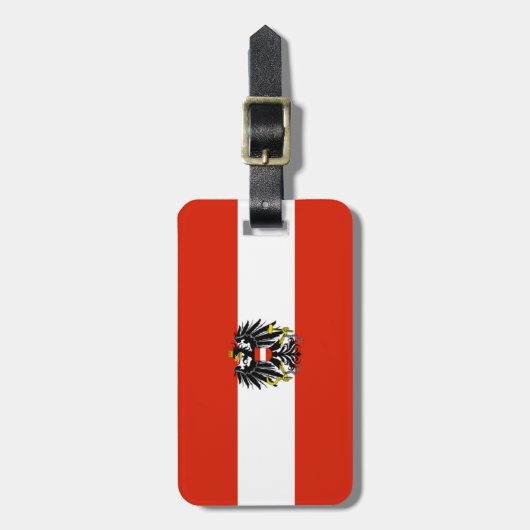 Oostenrijk Bagagelabel (Voorkant verticaal)