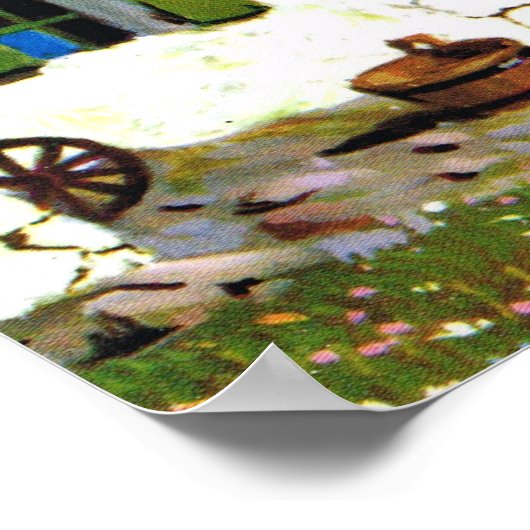  Oostenrijk, Bildstock, Tirolean, dorp Poster (Hoek)