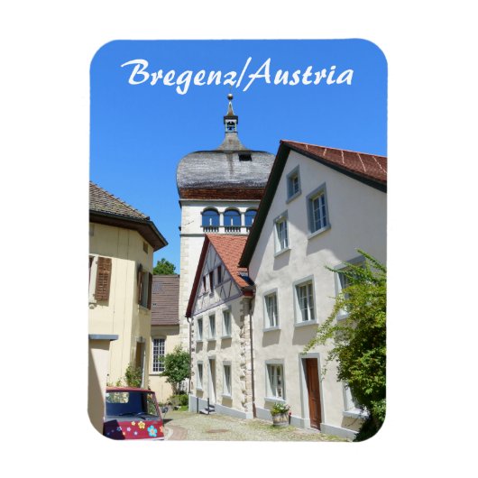 Oostenrijk, Bregenz Oude Stadssouvenir Magneet (Verticaal)