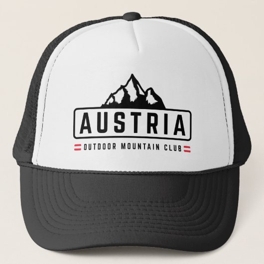 Oostenrijk Buitenlucht Trucker Pet (Voorkant)