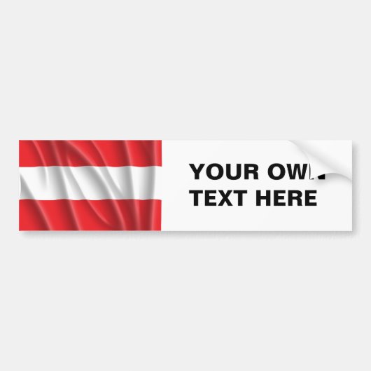 OOSTENRIJK BUMPERSTICKER (Voorkant)