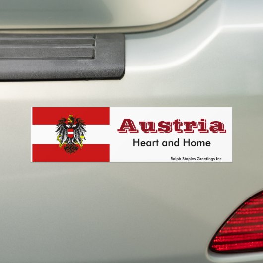 Oostenrijk Bumpersticker (Op auto)