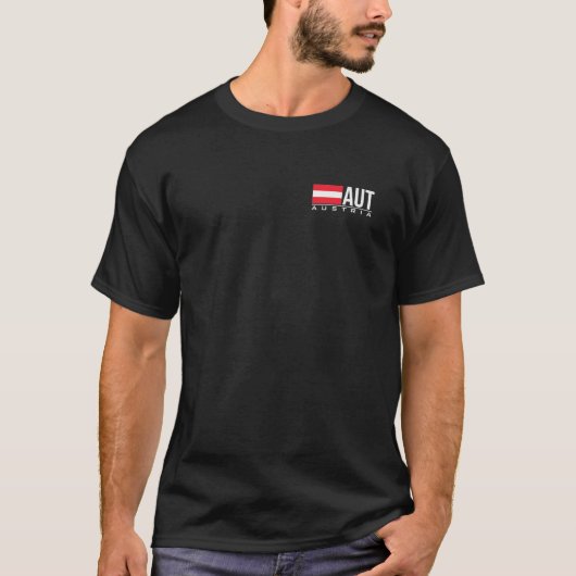 OOSTENRIJK CODE AUT SPORTS GAME T-SHIRT (Voorkant)