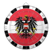 Oostenrijk Dartboard, spelbord, Oostenrijkse vlag Dartbord (Voorkant)
