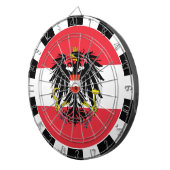 Oostenrijk Dartboard, spelbord, Oostenrijkse vlag Dartbord (Voorkant Rechts)