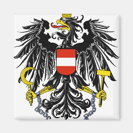 oostenrijk embleem magneet (Voorkant)
