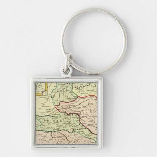 Oostenrijk en Slovenië Sleutelhanger (Voorkant)