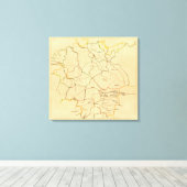 Oostenrijk en Tsjechië 2 Canvas Afdruk (Insitu (Houten vloer))