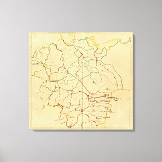 Oostenrijk en Tsjechië 2 Canvas Afdruk (Voorkant)