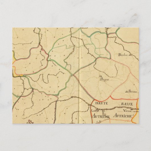 Oostenrijk en Tsjechië 3 Briefkaart (Voorkant)